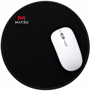 Matzo Round Non-Slip Mouse Pad with Stitched Edges